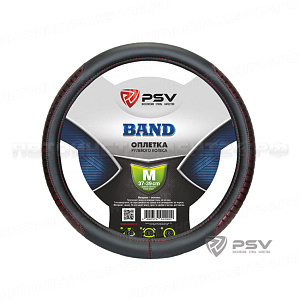 Оплётка на руль PSV BAND (Черно-Бордовый) M